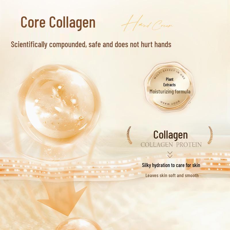 AOPY Collagen VC Hand Cream - Hydrating, Moisturizing, Nourishing for Soft, Tender Skin, Large Capacity.