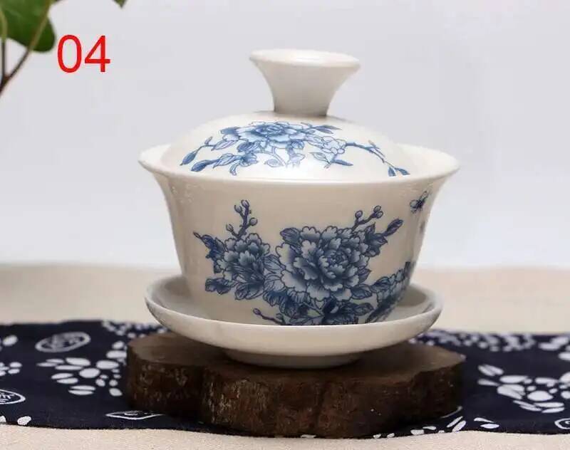 Chinesische Traditionen Gai Wan Teeservice Bone China Teeservice Dehua Gaiwan Tee Porzellankannenset für unterwegs Schöner und einfacher Wasserkocher