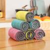 Coral Fleece Double-sided Dual-color Composite Square Towel High-density Car Wash and Cleaning Towel Thickened Fiber Absorbent Cleaning Cloth