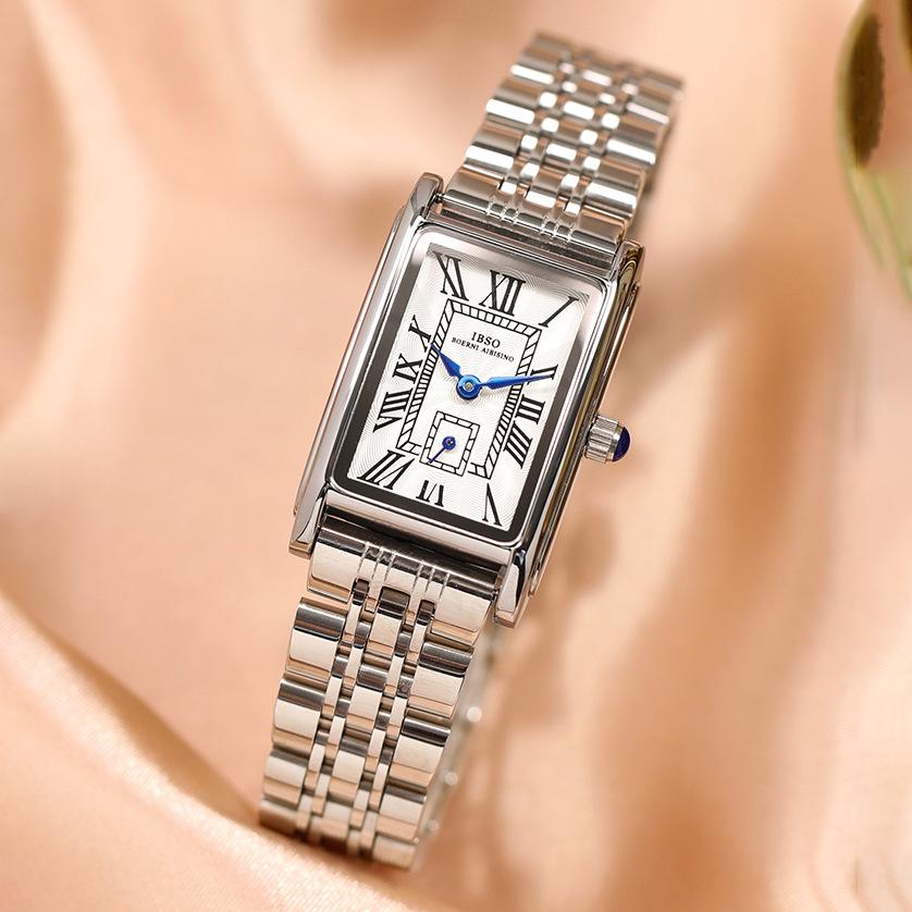 Niche Light Luxury Retro Watch Women'S Square Wind Small Dial Watch Women
