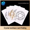 Crystal Necklace Telepathy Toy: Predict and Find Cards