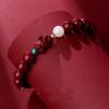 Nuevo Pulsera de Cinabrio para Mujer, Pulsera de Emperador del Zodiaco de Cinabrio, Regalo de San Valentín, Pulsera Pixiu para Novia