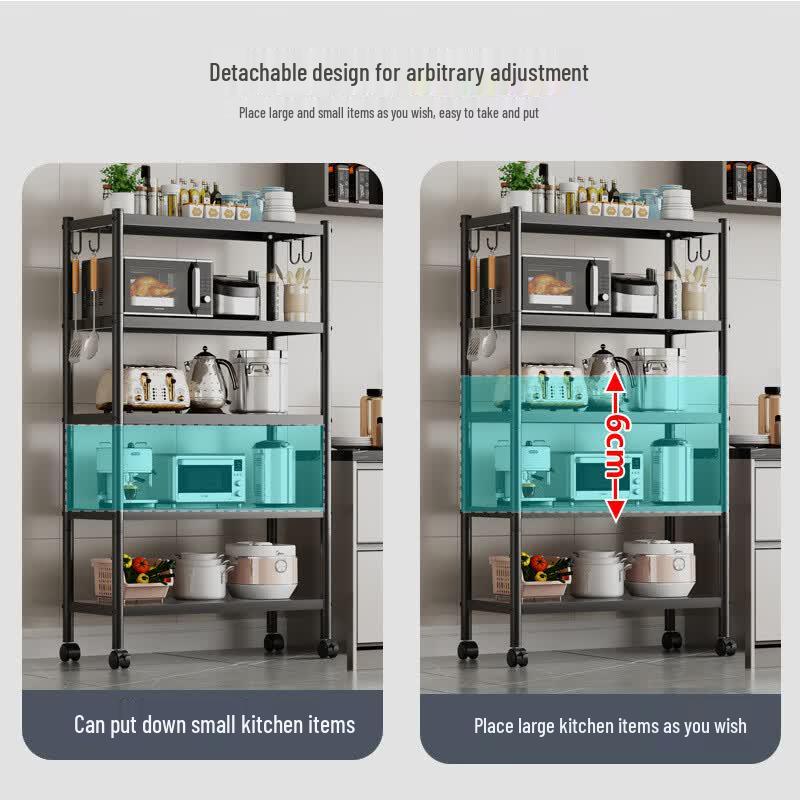 Yipan Multi-Tier Movable Kitchen Storage Rack