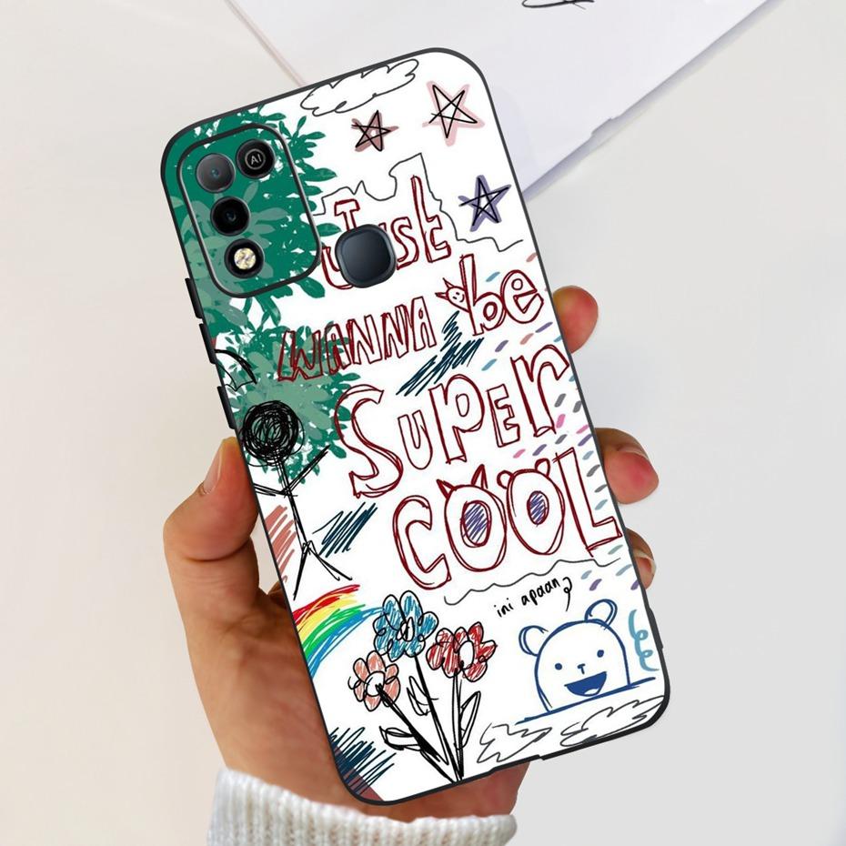 For Infinix Hot 10 Play X688C X688D Phone Case Cute Design Soft Silicone Back Cover For Infinix Hot 10 X682 Hot10 10 Lite X657B