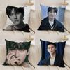 J-Ji C-Chang Wook Kissenbezug Zuhause Wohnheim Stuhllehne Kurzer Plüsch Doppelseitiger Druck Büro Nickerchen Zeit Kissenbezug