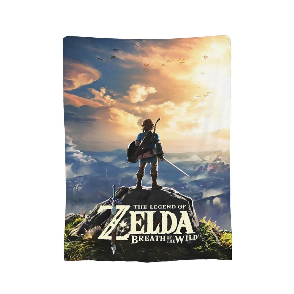 Z-Zeldas Breath Of The Wild Blanket Plush Funny Breathable Throw Blanket for Bed Sofa Decoration,