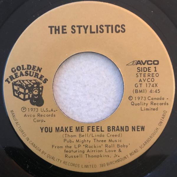 

7inch Record STYLISTICS You Make Me Feel Brand New GT174X Avco 1975 Canada SoulFunk Used