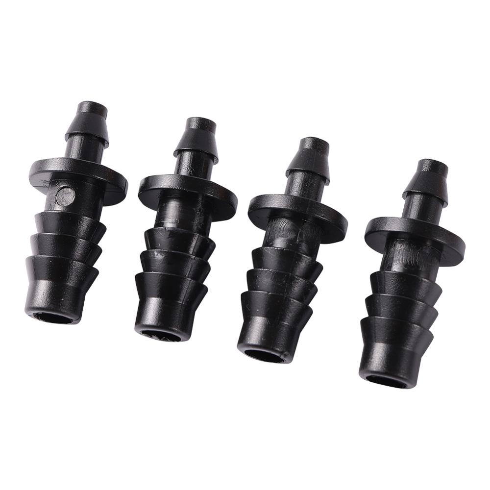 8mm To 4mm Pipe Fittings Barb Straight Connector Irrigation System Hose Reducer Quick Connector Hose Joint Twenty Pieces