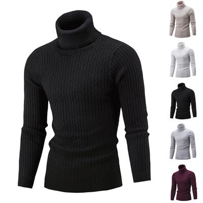 Männer Casual Slim Rollkragenpullover Warme Langarm Tops Strickwaren Plus Größe Warme SlimBase Anzug Halten Warme Kleidung Lange top