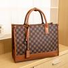 Printed Large Capacity New Women's Bag Fashionable Tote Bag Women's Checkerboard Handbag Single Shoulder Crossbody Bag