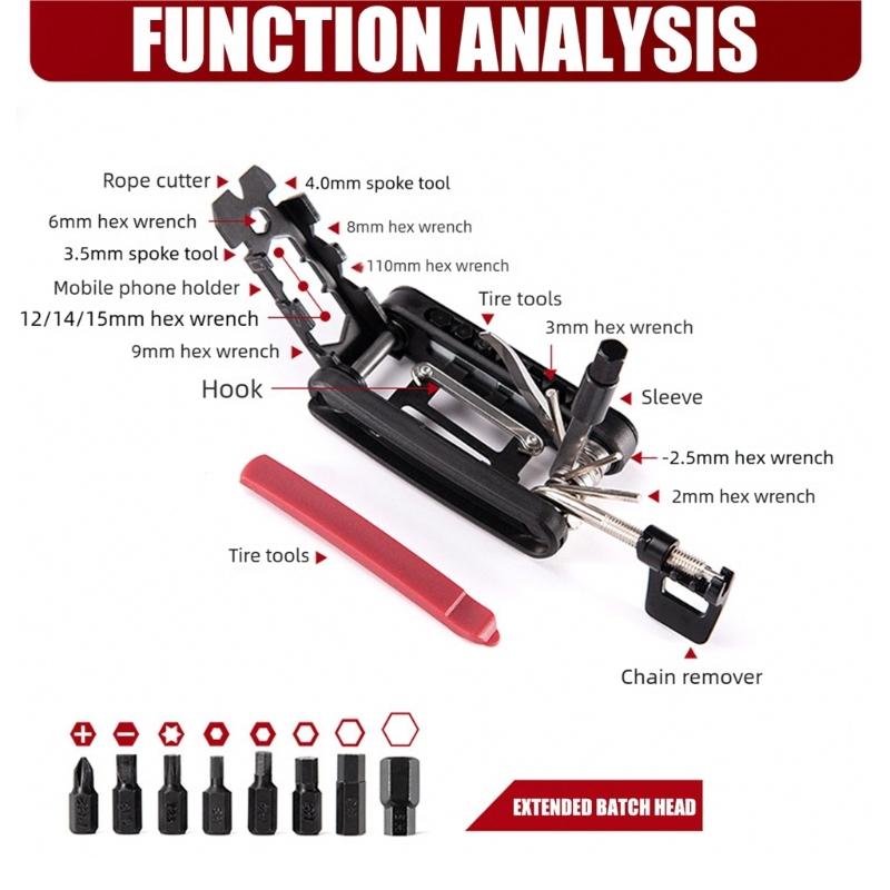 High Strength Cycling Tool Pocket Road Bicycles Wrench Multifunctional Bicycles Repair Tool Light Weight Chain Breaker