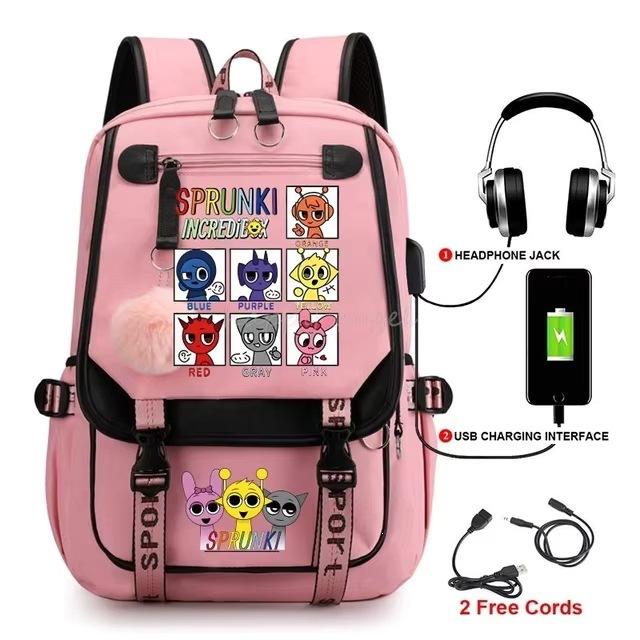 3-delige Schoolrugzakset voor Studenten Grote Capaciteit Oxford Stof Schooltas met Schouderband en Etui backpack