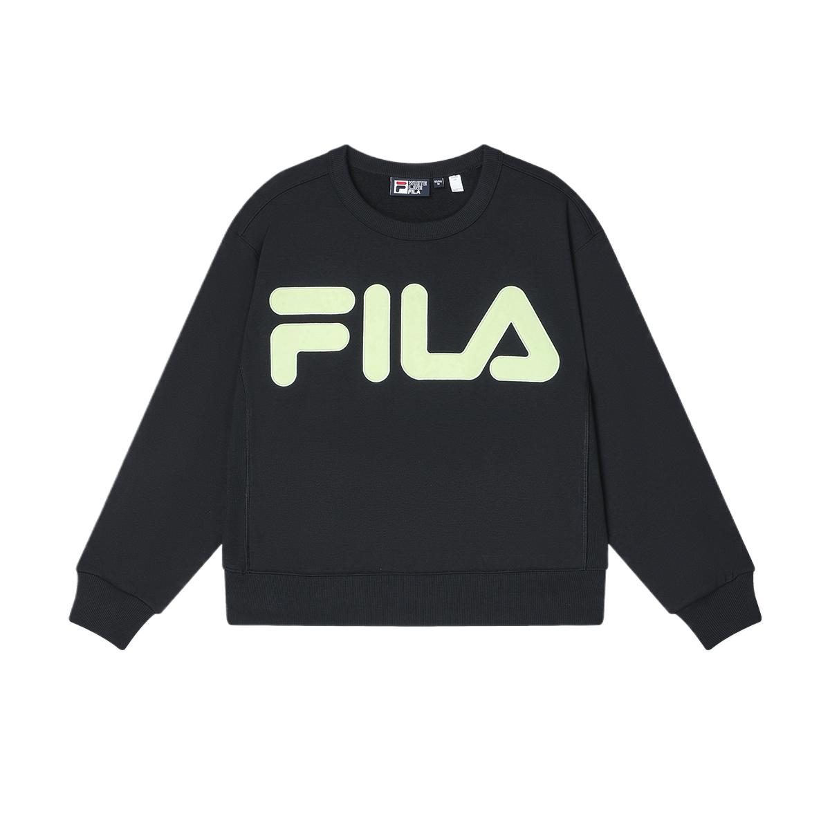 FILA Original Casual Comfortable Versatile Fashion Sweatshirt Women sweatshirt Black F11W349225F-BK M