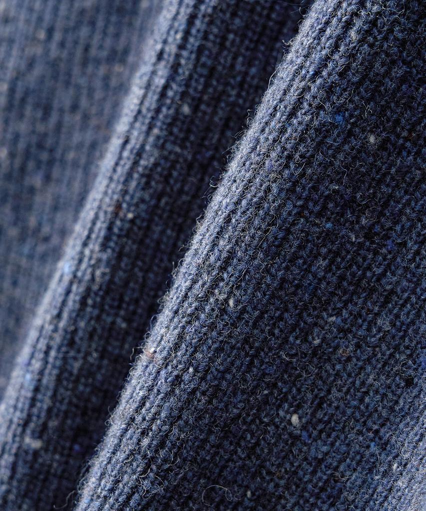 TRIP LE SENS Nef Yarn Wool Collar Knit_Indigo