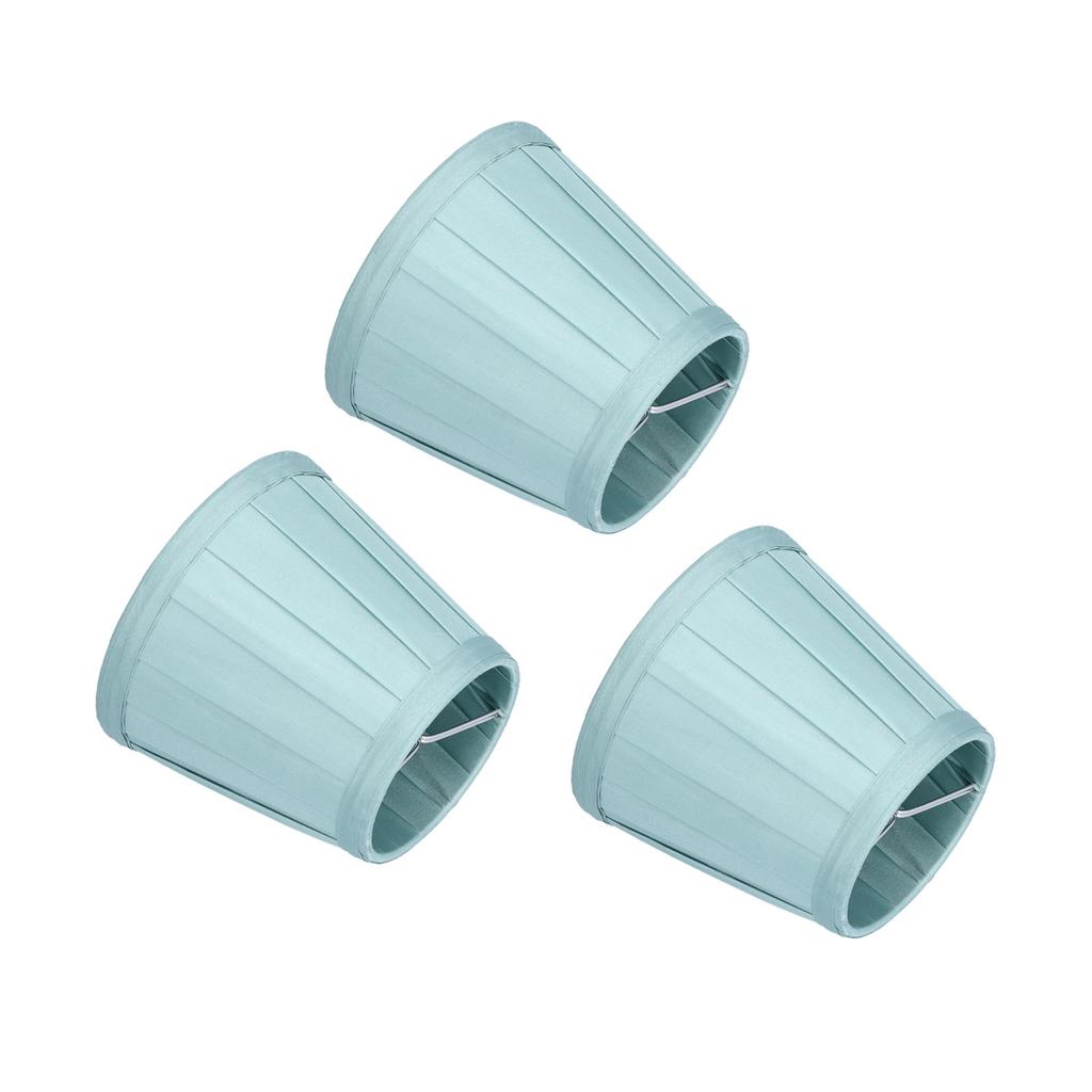 3 PEÇAS Cúpula de Tecido E14 Clip On Capa de Lâmpada de Tecido para Lustre Arandela Escritório Decoração de Casa