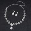Temperament Bridal Accessories Necklace Set Leaf Shape Dress Dinner Accessories Versatile Premium