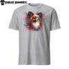Colorful Papillon Dog Unisex T-Shirt | Vibrant Splash Design | Short Sleeve Tee