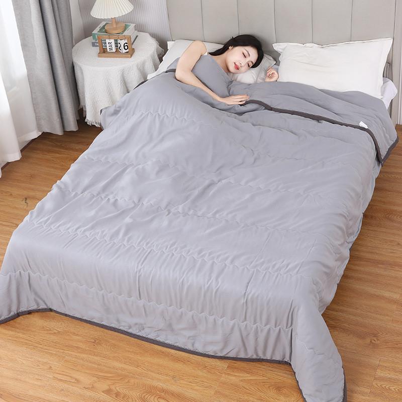 Couette d'été en coton lavable à l'eau avec teinture active pour chambre à coucher et dortoir