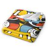 Cupheads & Mugmans Warm Soft Blanket Cartoon Kids Adult Plush Throw Blanket Graphic Couch Chair Flannel Bedspread Sofa Bed Cover