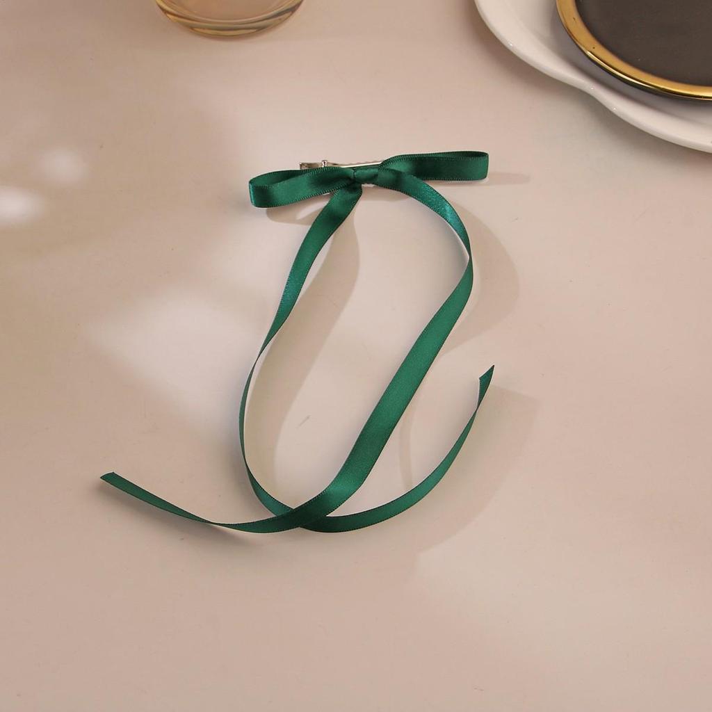 Ballet Style Ribbon Bow Duckbill Clip - Sweet 4cm Hair Accessories