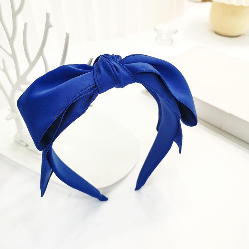 Colorful Satin Big Bow Hairbands Headbands Ornament Accessories Hair Accessories