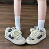 High-value Retro Shoes Women's Bread Shoes Wear Autumn New Denim Blue Versatile Casual Shoes