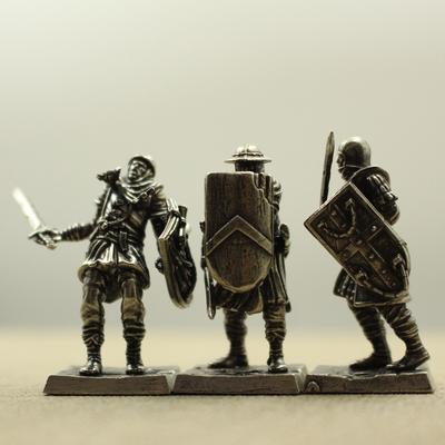 1/3pcs Mediaeval Legion Knight Soliders Model Toy Figurines Miniatures Pure Copper Men Gifts Desktop Ornament Decoration Crafts