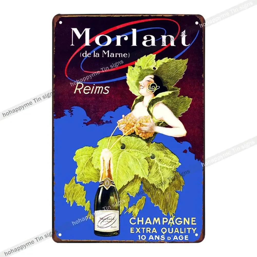 Bar Metall Wandkunst Dekoration Plakette Schilder Champagner Whisky Traube Wein Pub Club Cafe Poster Eisenmalerei Heimdekor 20x30cm