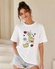 2026 Fun Tomato Strawberry Pattern Printed T-shirt Summer New Unisex's Fashion Round Neck Casual Breathable Top Cotton Shirt