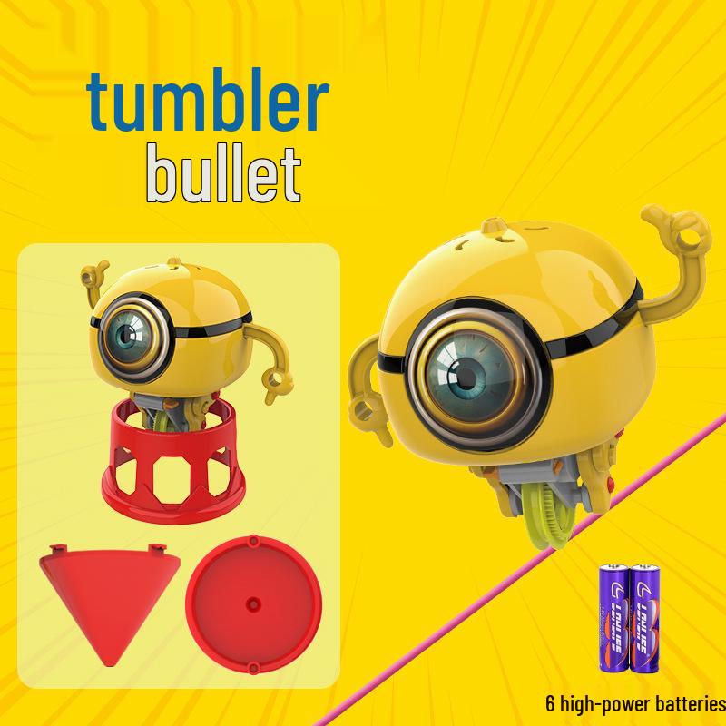 

Чорний Технологічний Самобалансуючий Моноцикл Робот Іграшка - Креативний Електричний Неваляйка для Дітей