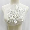 Sequins Flower 3D Embroidery Patches Handmade Lace Fabrics Applique Embroidered Floral Patches