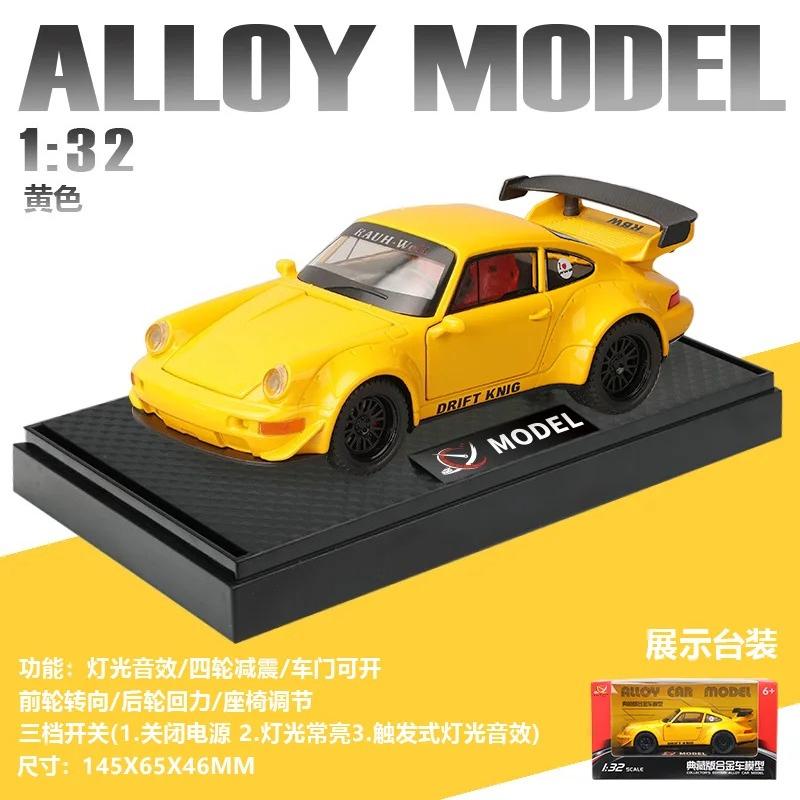1:32 964 Rwb Widebody Modified Sports Car Alloy Car Diecasts & Vehicles Car Model Home Trendy & Desktop Display Ornament
