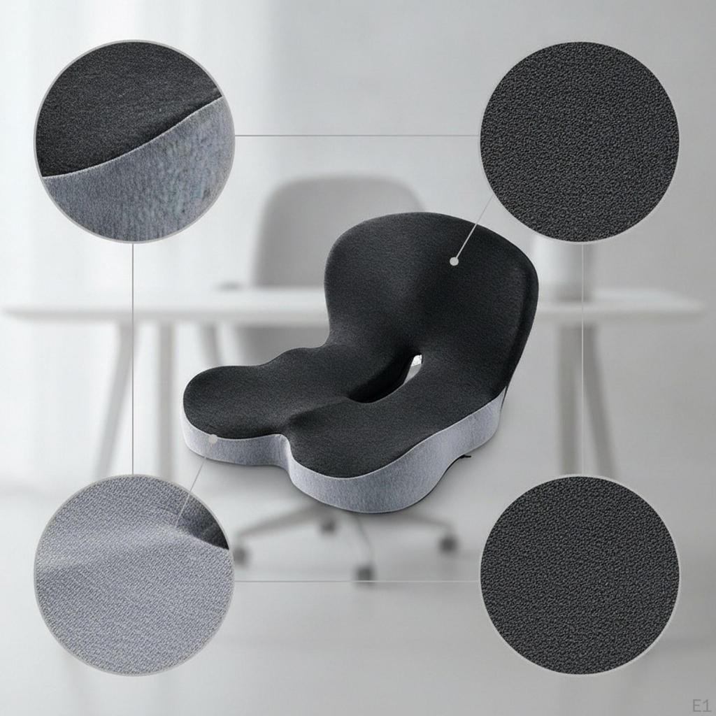 Memory Foam Seat Cushion Back Non Slip Practical Multifunctional Chair Pad Waist