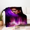 "Elvis Presley: The King of Rock 'n' Roll Art Print"Blanket Flannel Throw Blanket for Sofa, Bed, Travel, Camping, Office, Couch, Chair, And