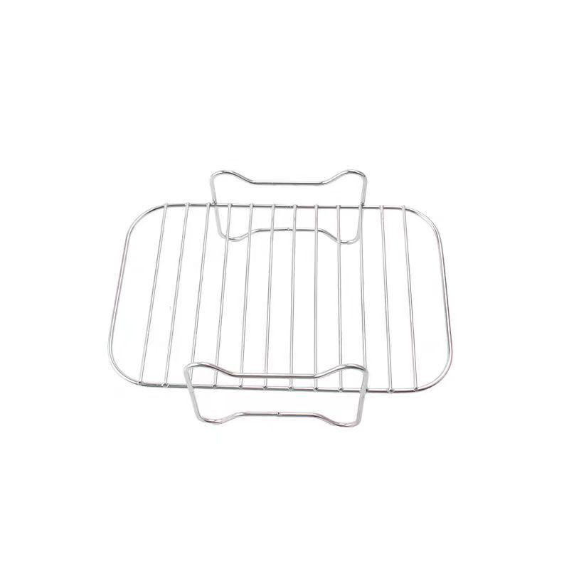 Stainless Steel Double-Layer Air Fryer Grill & Steam Rack - 7”/8”