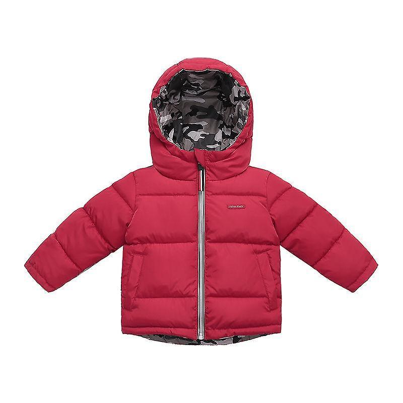 Children's Down Jacket Double-sided Wear Boys And Girls Thick Winter Clothes Cotton-padded Jacket Kids' Coat