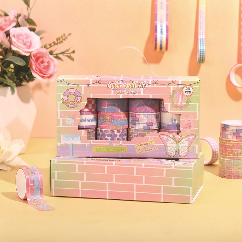 Cutie Cadou Autocolante Artistice Unicorn & Animale: 20 de Role pentru Caiete de Mână DIY pentru Copii