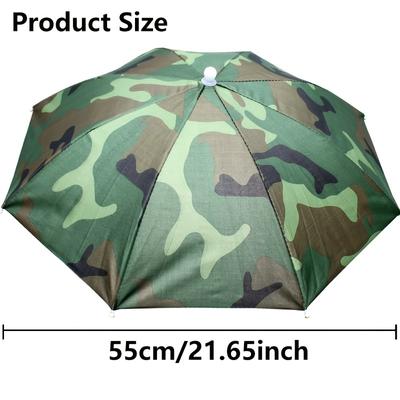 Tragbarer Regen-Schirmhut Faltbarer Outdoor Pesca Sonnenschutz Wasserdicht Camping Angeln Kopfbedeckung