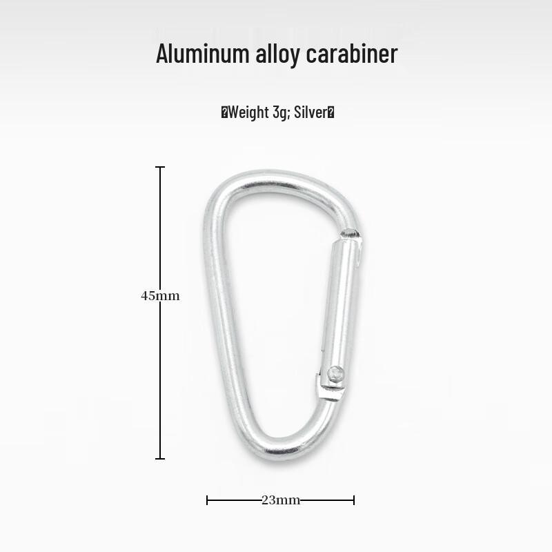 

ZISIZ D-Ring Aluminum Carabiner 120 Count