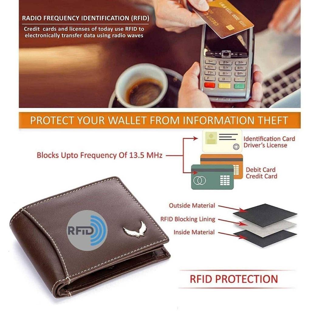 Pánská trendy, Večerní/Párty, Ležérní, Formální RFID peněženka z pravé kůže (8 slotů pro karty)