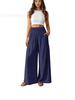 European and American Fashion Casual Women's High-Waisted Wide-Leg Pants with Pockets