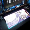 misteln schariac Mouse Pad RGB Gaming Mousepad Big LED Pad PC Desk Mat Luminous Mouse Pad Large Keyboard Mats Table Rug With