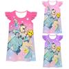 83072 Kids Girls Princess Rosalina Print Cartoon Dress