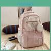Mochila Transparente para Menina Com Grande Capacidade e Bolsa Fofa 3D Para Escola e Viagem