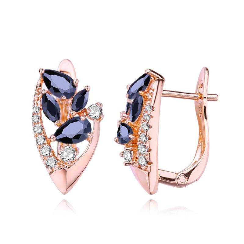 

Серьги-клипсы MINTHA, модные свадебные повседневные модные украшения, черные серьги с цирконием для женщин, серьги A