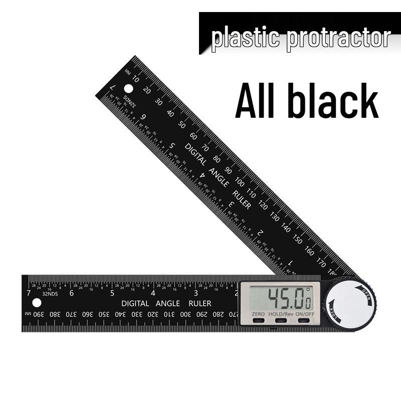 Two-in-One Digital Angle Finder & Protractor - Black and White Woodworking Tool