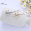 Wedding Hairpin 4Pcs/Set Star Shape Bridal Hairpins Shining Rhinestones Hair Clips Clip Decor Fashion Accessories Bangs