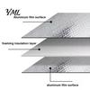 Waterproof AC Unit Protector Air Conditioner Outdoor Cover, Aluminum Foil Condenser Dust Weatherproof Cover Dust-Proof Insulation for Conditioning