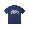 Li Ning X Phil Hackett Kollaborations-Skateboard-Serie Buchstaben-Print Lockerer Rundhals Kurzarm-Freizeit-T-Shirt Unisex Oberteile Tiefmarineblau AHSU215-4
