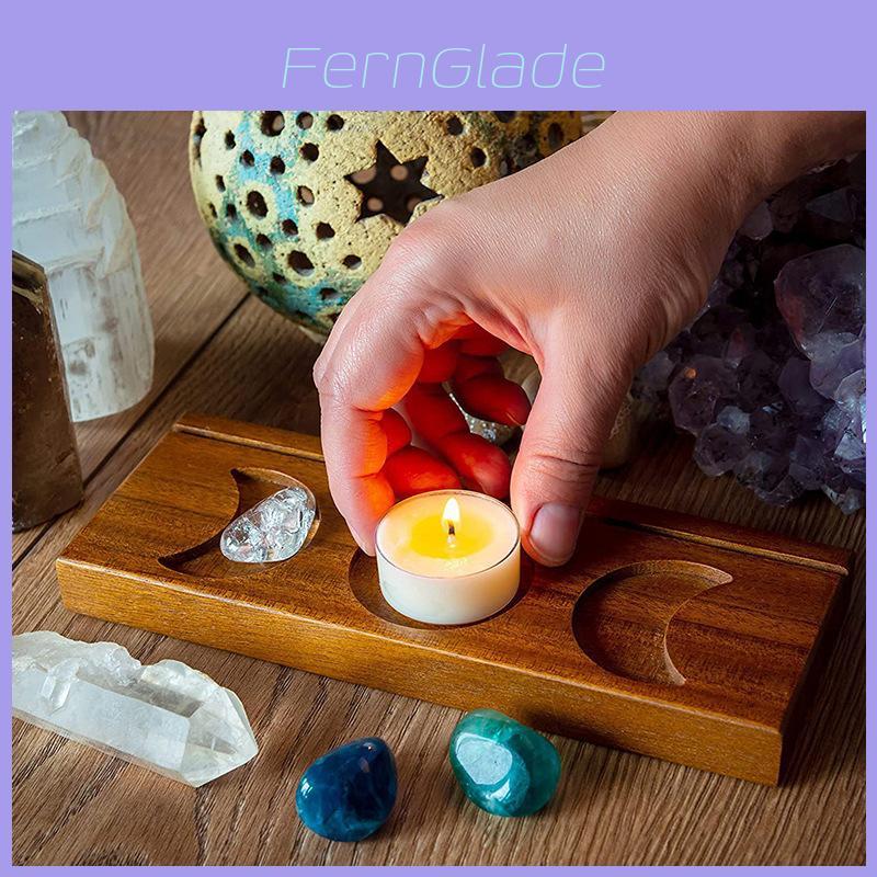 Wooden Tarot Card Stand Holder With Message Notes For Desk Decor